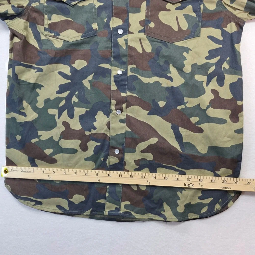 True Religion Men's TRBJ‎ LS Western Camo Shirt S Snap Button Style 700700 NWT